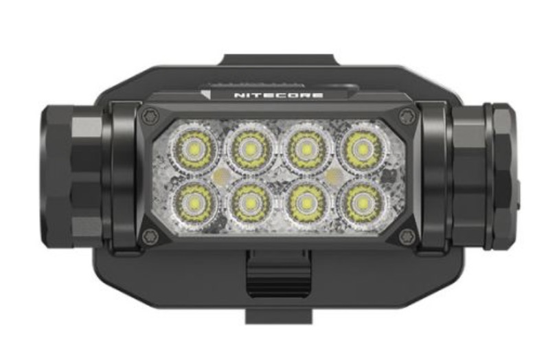 Hodelykt Nitecore HC65M UHE; 2000 lm monterbar på NVG