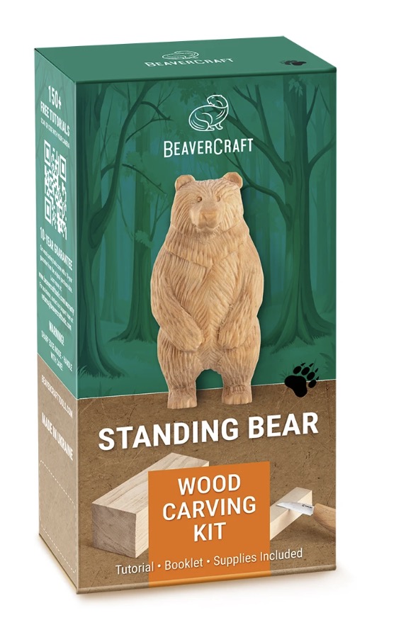 Utskjæringskit BeaverCraft DIY12; for figurutskjæring til nybegynnere