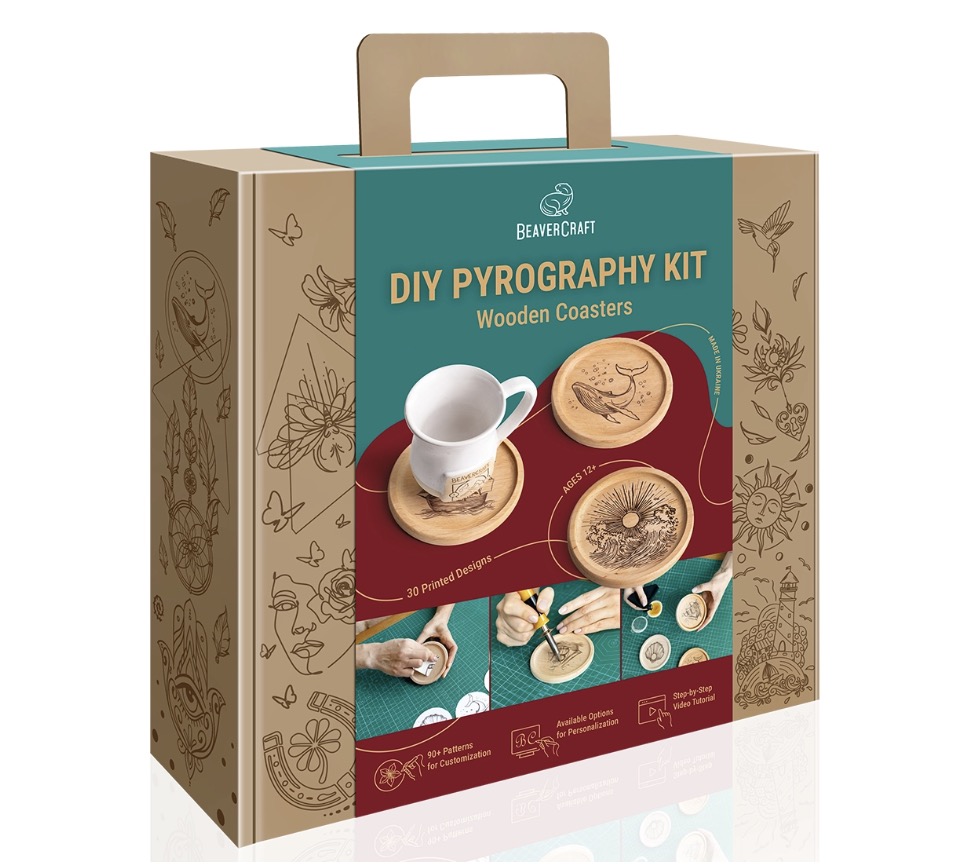 Sett BeaverCraft DIY-P-COASTERS