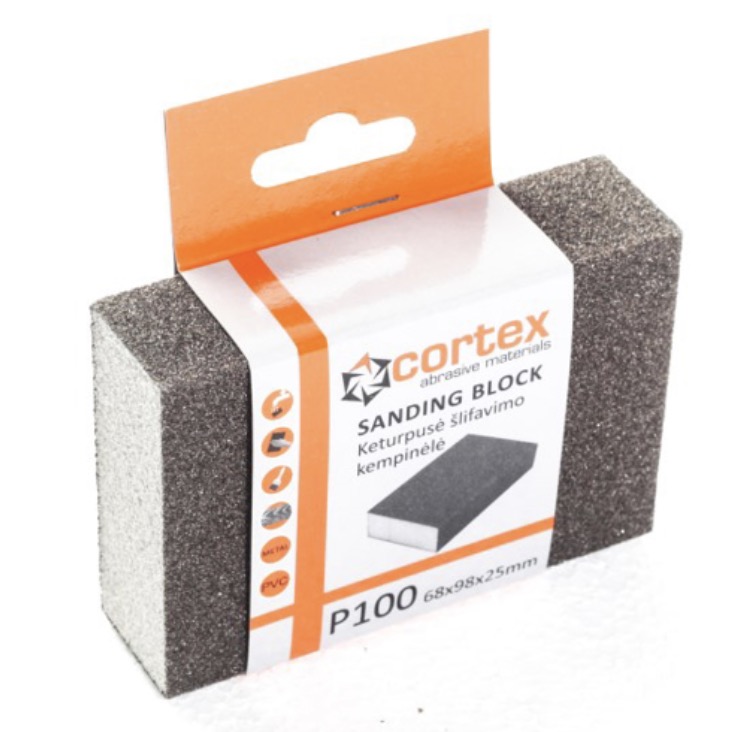 Poleringssvamp Cortex 14417; 98x68x25 mm; P100