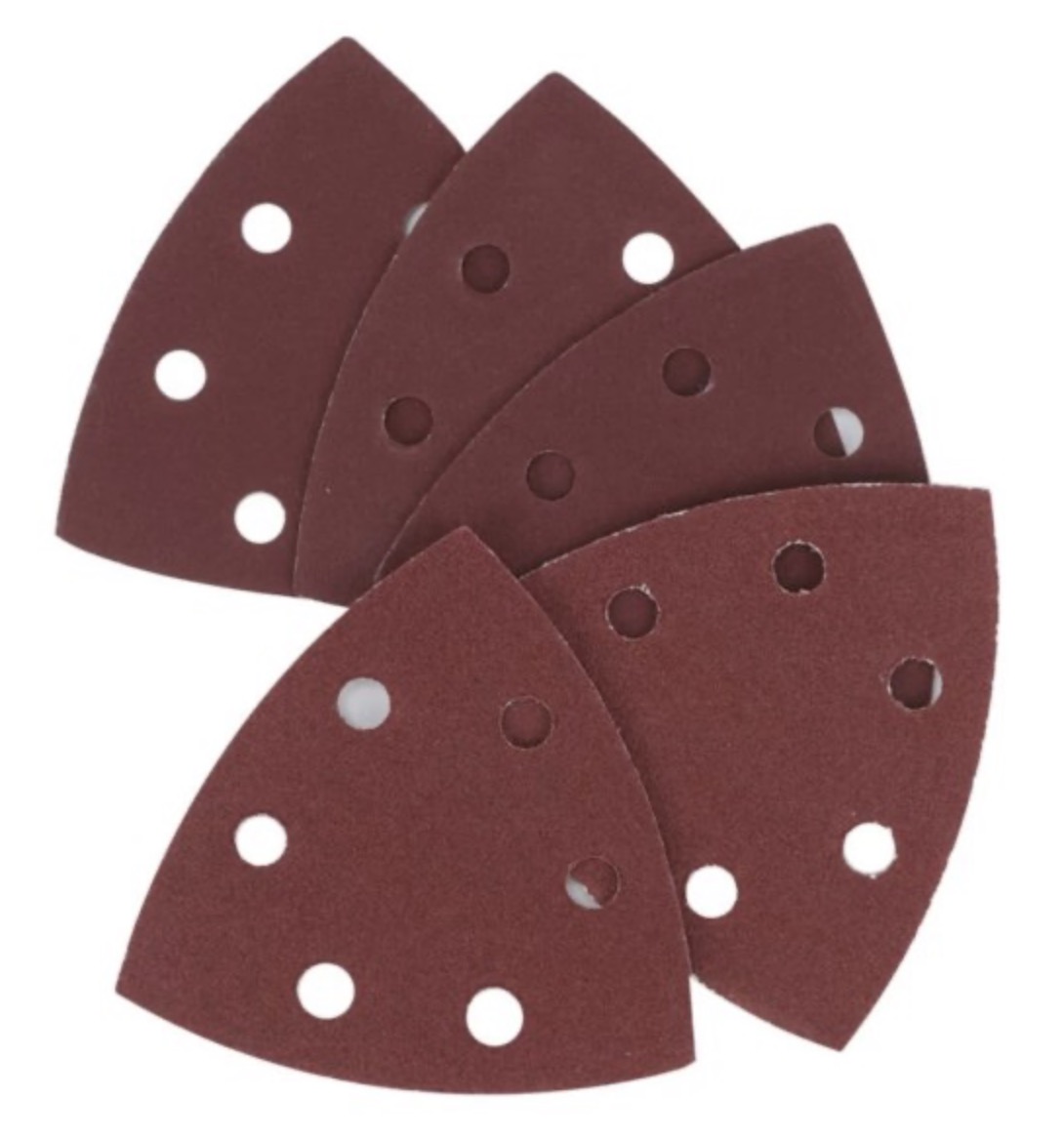 Sandpapir til deltaslipere Cortex 31410; 94x94 mm; P80; 5 stk