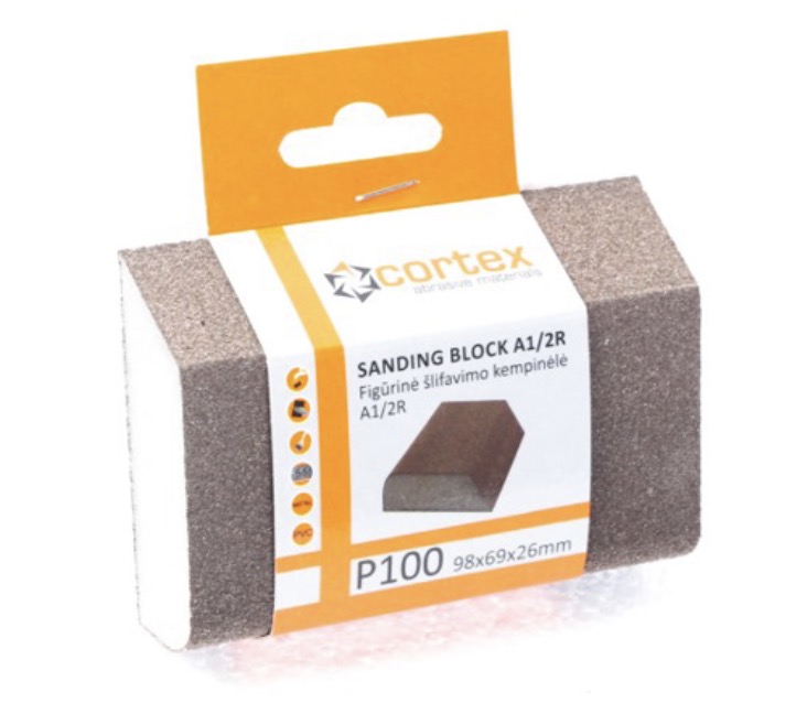 Poleringssvamp Cortex 14423; 98x69x26 mm; P100