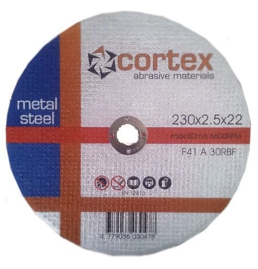 Abrasiv kappeskive Cortex 18209; 230x2,5x22 mm