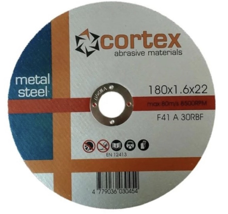 Abrasiv kappeskive Cortex 18207; 180x1,6x22,2 mm