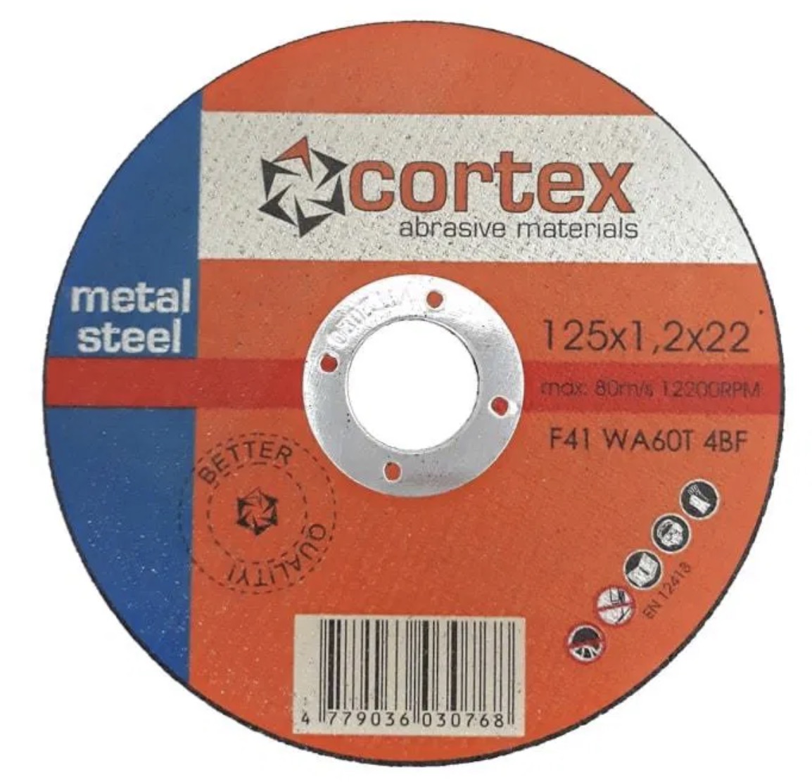 Abrasiv kappeskive Cortex 14096; 125x1,2x22 mm