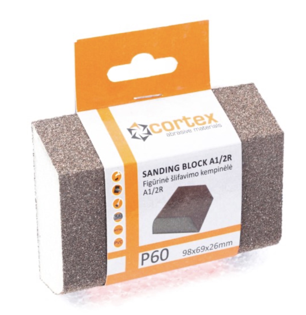 Poleringssvamp Cortex 14422; 98x69x26 mm; P60