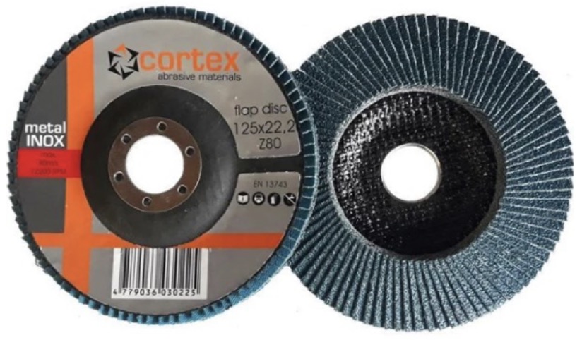 Lamellrondeller Cortex 14012; 125x22,2 mm; P80