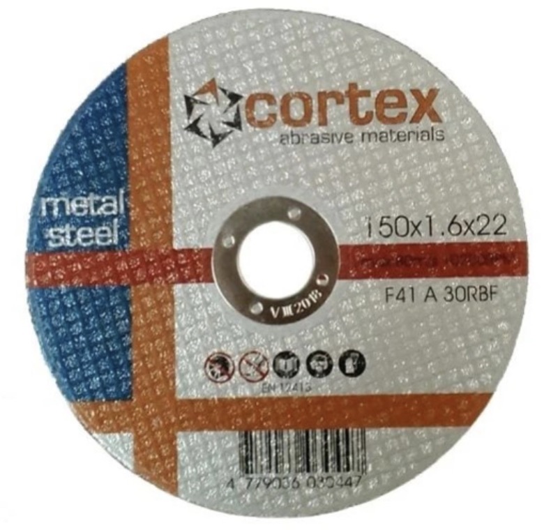Abrasiv kappeskive Cortex 18206; 150x1,6x22,2 mm