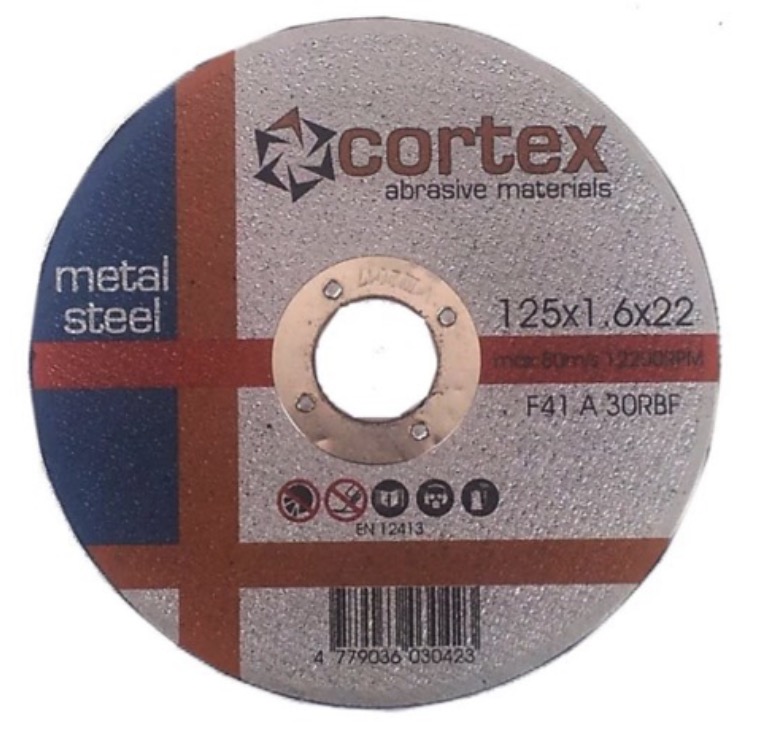 Abrasiv kappeskive Cortex 18204; 125x1,6x22,2 mm