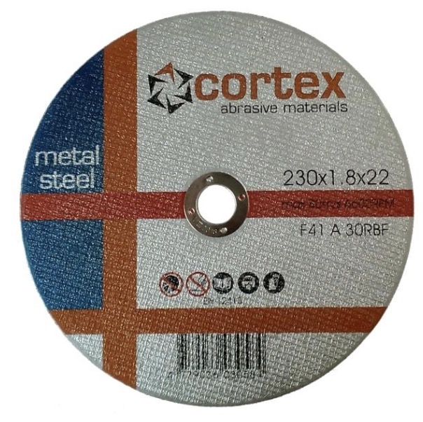 Abrasiv kappeskive Cortex 18212; 230x1,8x22 mm
