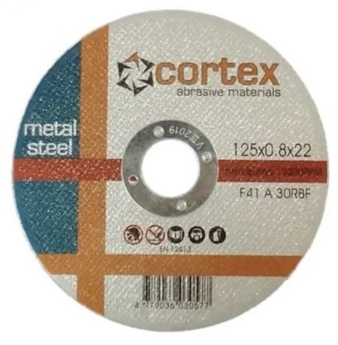 Abrasiv kappeskive Cortex 18211; 125x0,8x22,2 mm