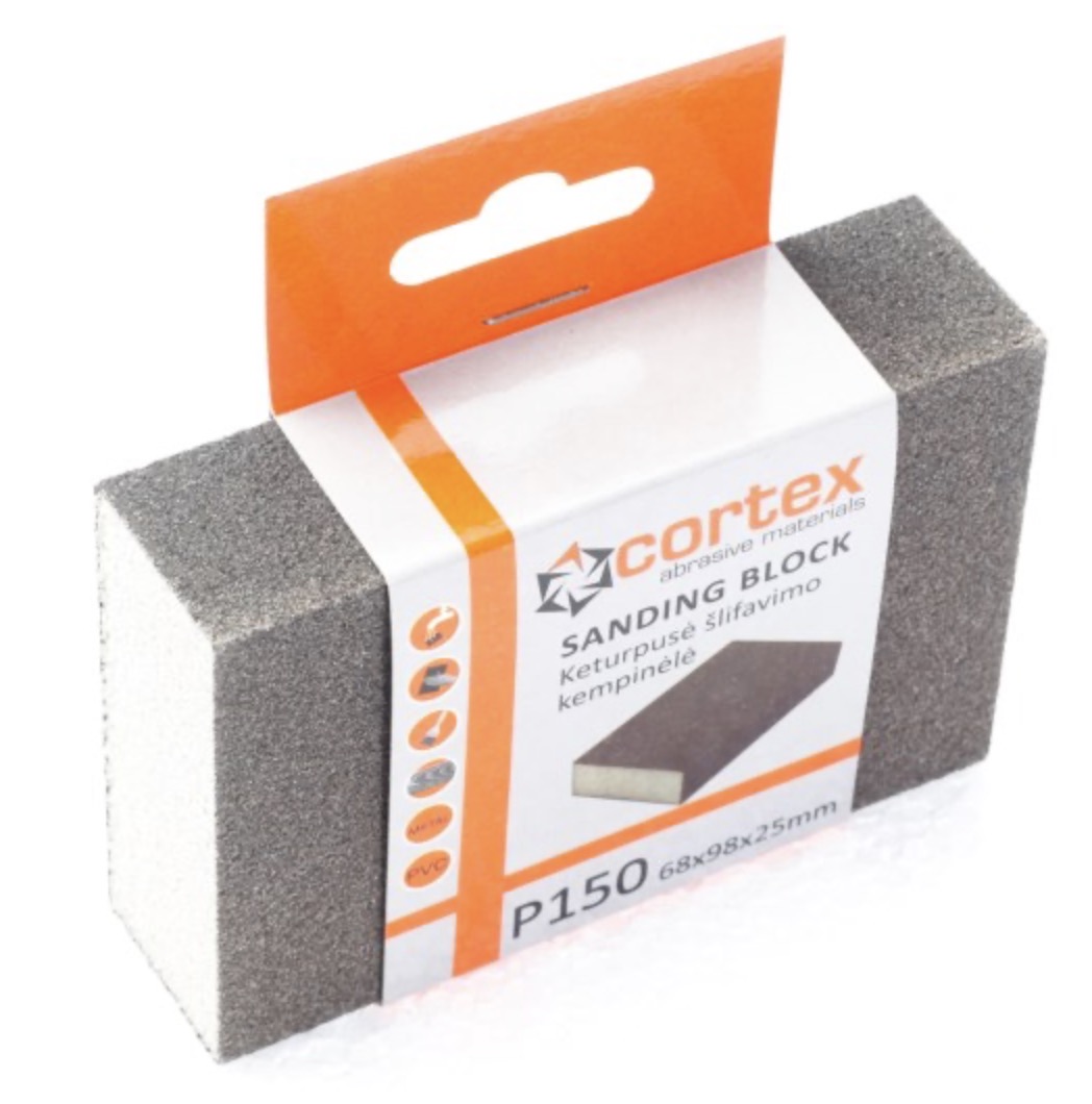 Poleringssvamp Cortex 14419; 98x68x25 mm; P150