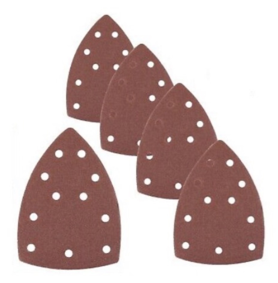 Sandpapir til deltaslipere Cortex 35232; 100x150 mm; P80; 5 stk