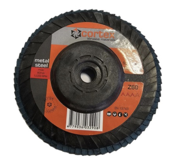 Lamellrondeller Cortex 30915; 125 mm; P60