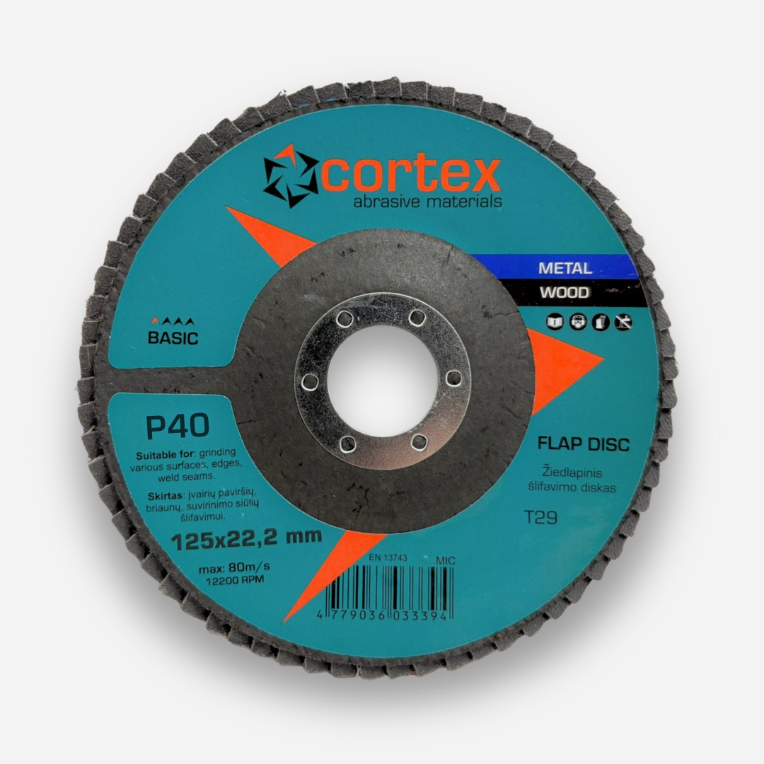 Lamellrondeller Cortex Basic 30925; 125x22 mm; P40
