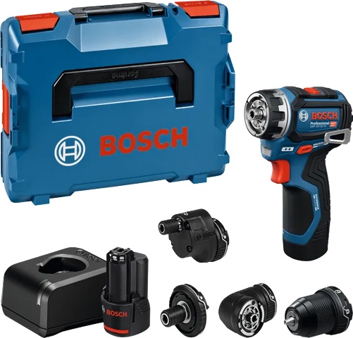 Skrutrekker/bor Bosch PRO GSR 12V-32 FC; 12 V; 2x2,0 Ah batteri. + L-Boxx 102