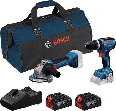 Verktøysett Bosch 0615A5008Z; 18 V; 2x4,0 Ah batt.