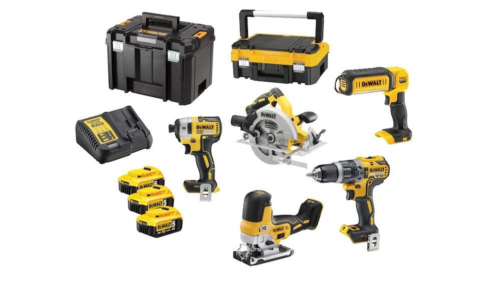 Verktøysett DeWalt DCK500P3T-QW; 18 V; 3x5,0 Ah batt.