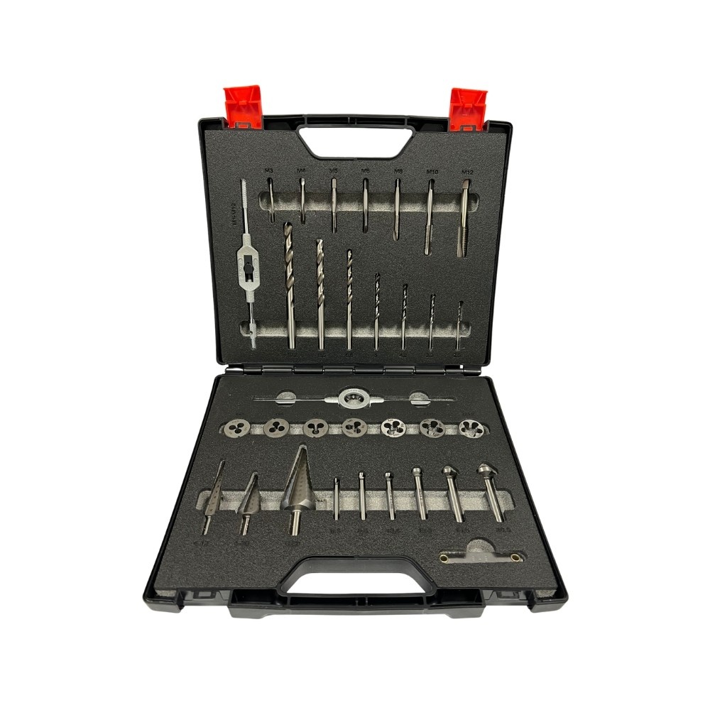 Bore- og tappesett Ruko Starter KIT HSS; M3–M12; 2,5–10,2 mm; 33 stk