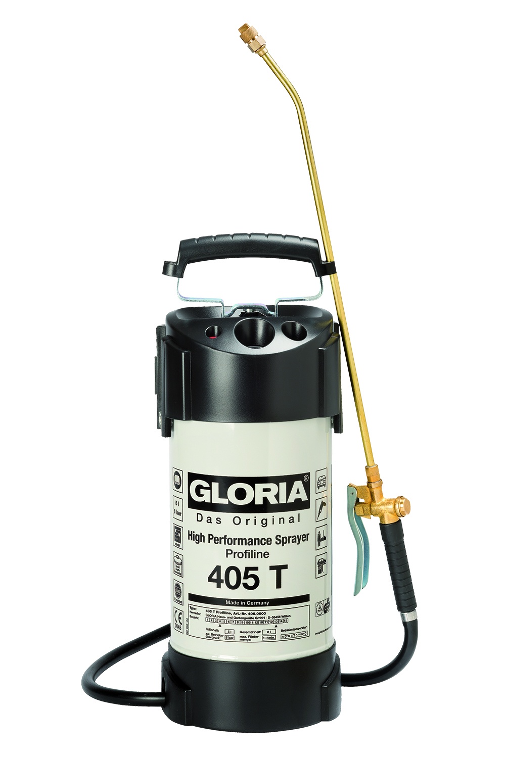 Høytrykkssprøyte Gloria 405 T Profiline; 5 l; 6 bar