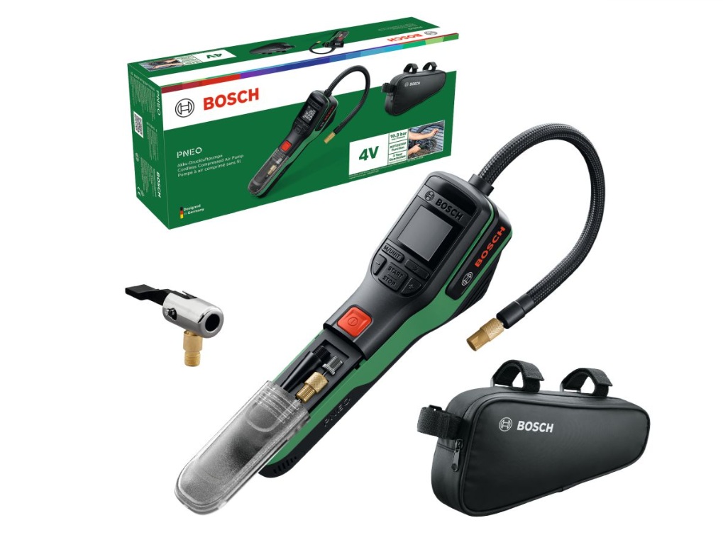 Trådløs luftpumpe Bosch PNEO 4V Bike; 4 V; 1x3,0 Ah batt.