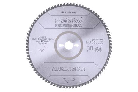 Sagblad for aluminium Metabo FZ/TZ Aluminium cut professional; 305x30x84 mm; -5°