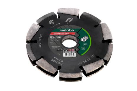 Diamantkappeskive Metabo Professional; 125x18x22 mm