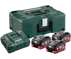 Tilbehørsett Metabo Basic-Set 685069000; 18 V; 3 x 5.5 Ah LIHD + pakrovėjas ASC 30-36 V