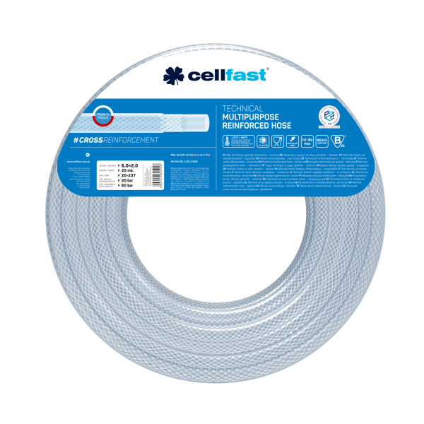 Trykkluftslange Cellfast 20-237; 25 m; 6x2 mm
