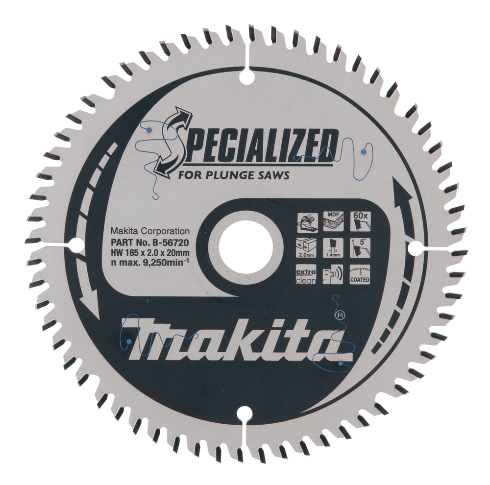 Kappeskive Makita B-56720; 165x20 mm