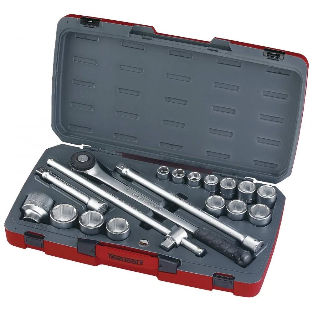 Hylsenøkkelsett Teng Tools T3418-6; 3/4''; 18 stk