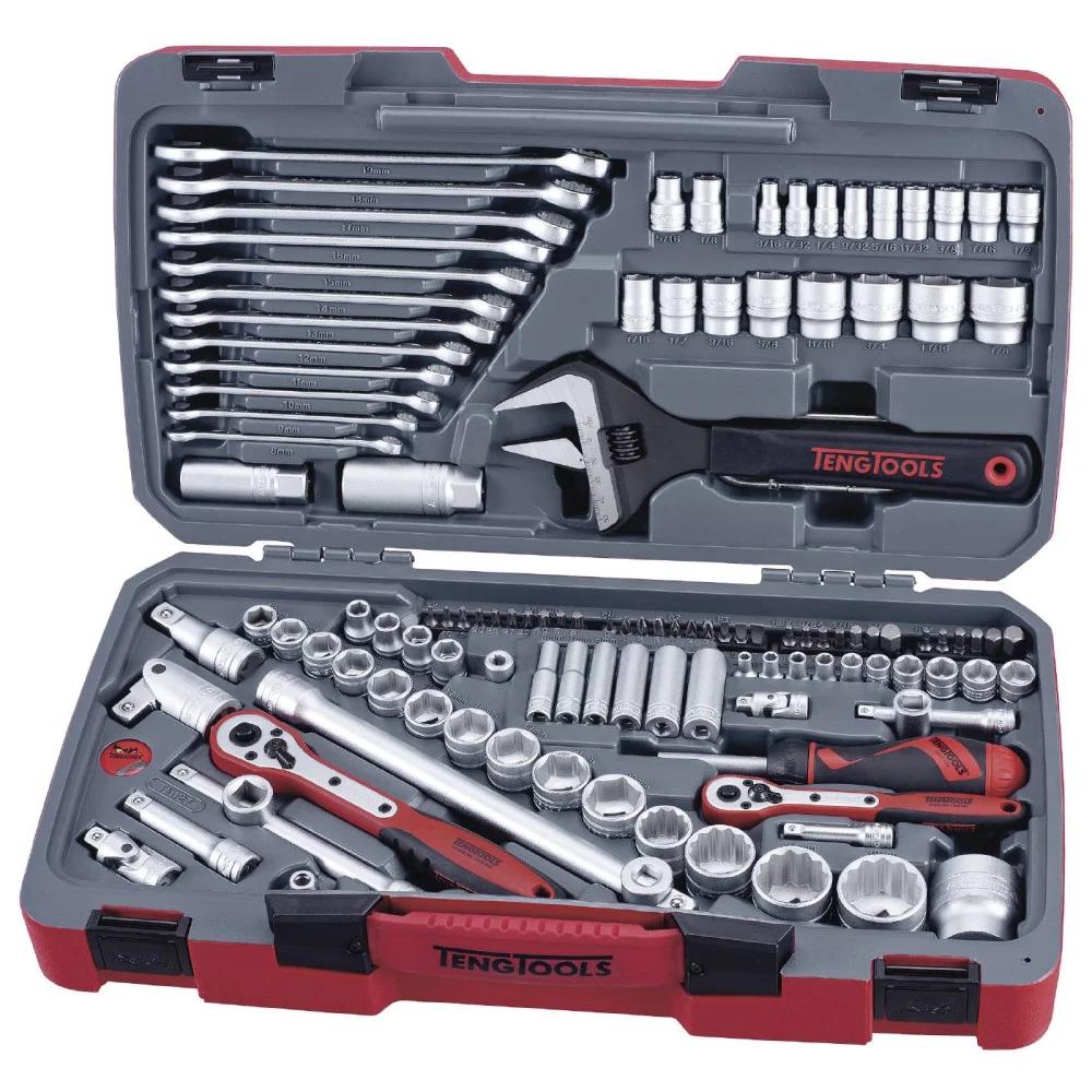 Verktøysett Teng Tools TM127; 1/4''; 3/8''; 1/2''; 127 stk