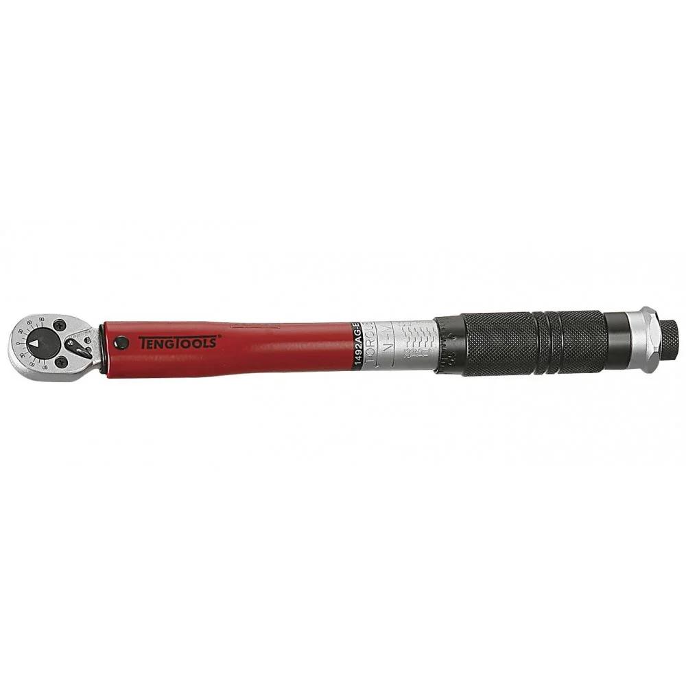 Dreiemomentnøkkel Teng Tools 1492AG-E; 1/4''; 5-25 Nm; 277 mm
