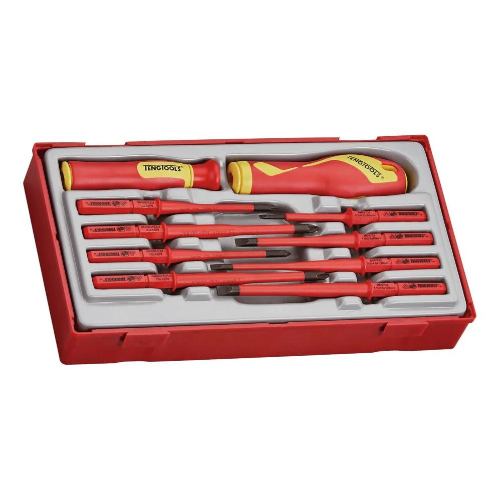 Skrutrekkersett Teng Tools TTV710N; 10 stk