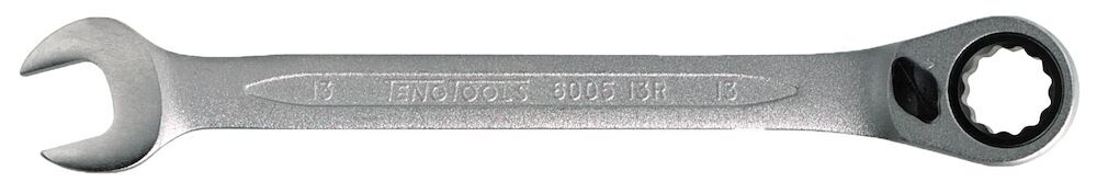 Fastnøkkel med skralle Teng Tools 600515R; 15 mm; 200 mm