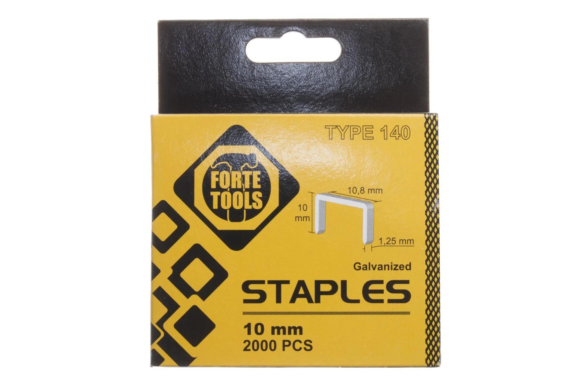 Stifter Forte Tools 1010HD; 10x10,8 mm; tipas 140; 2000 stk