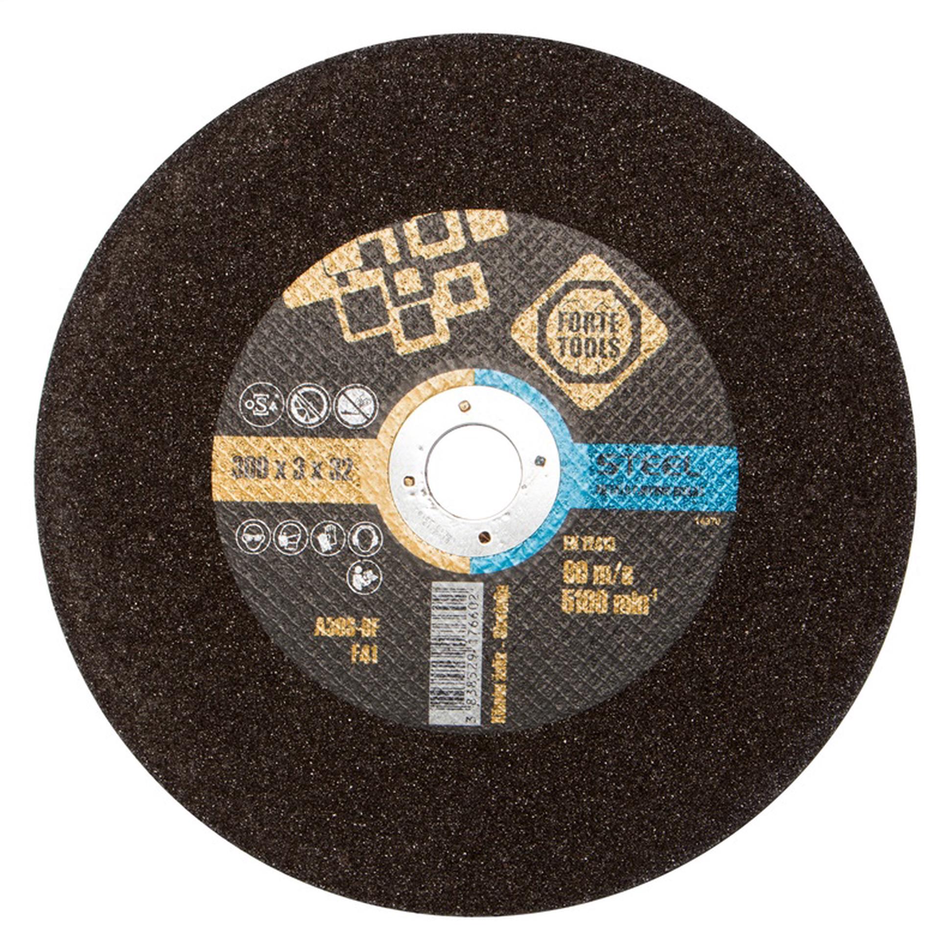 Abrasiv kappeskive Forte Tools 374364; 300 mm