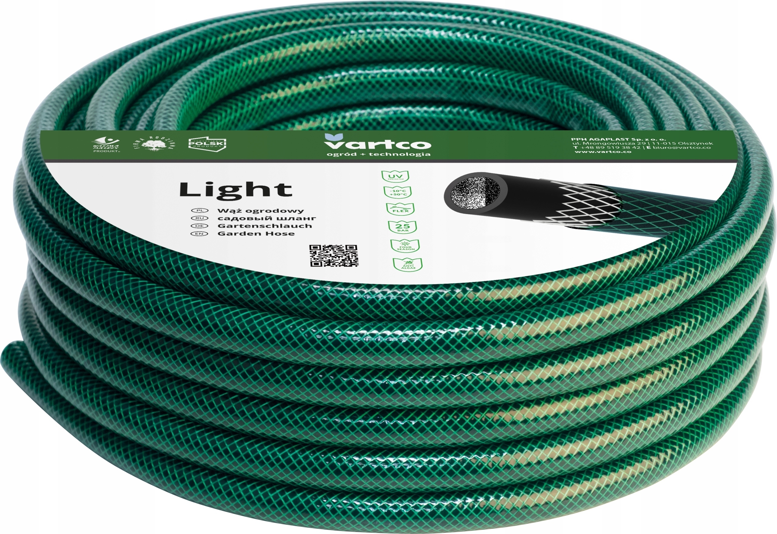 Vannslange Vartco Light; 1''; 20 m