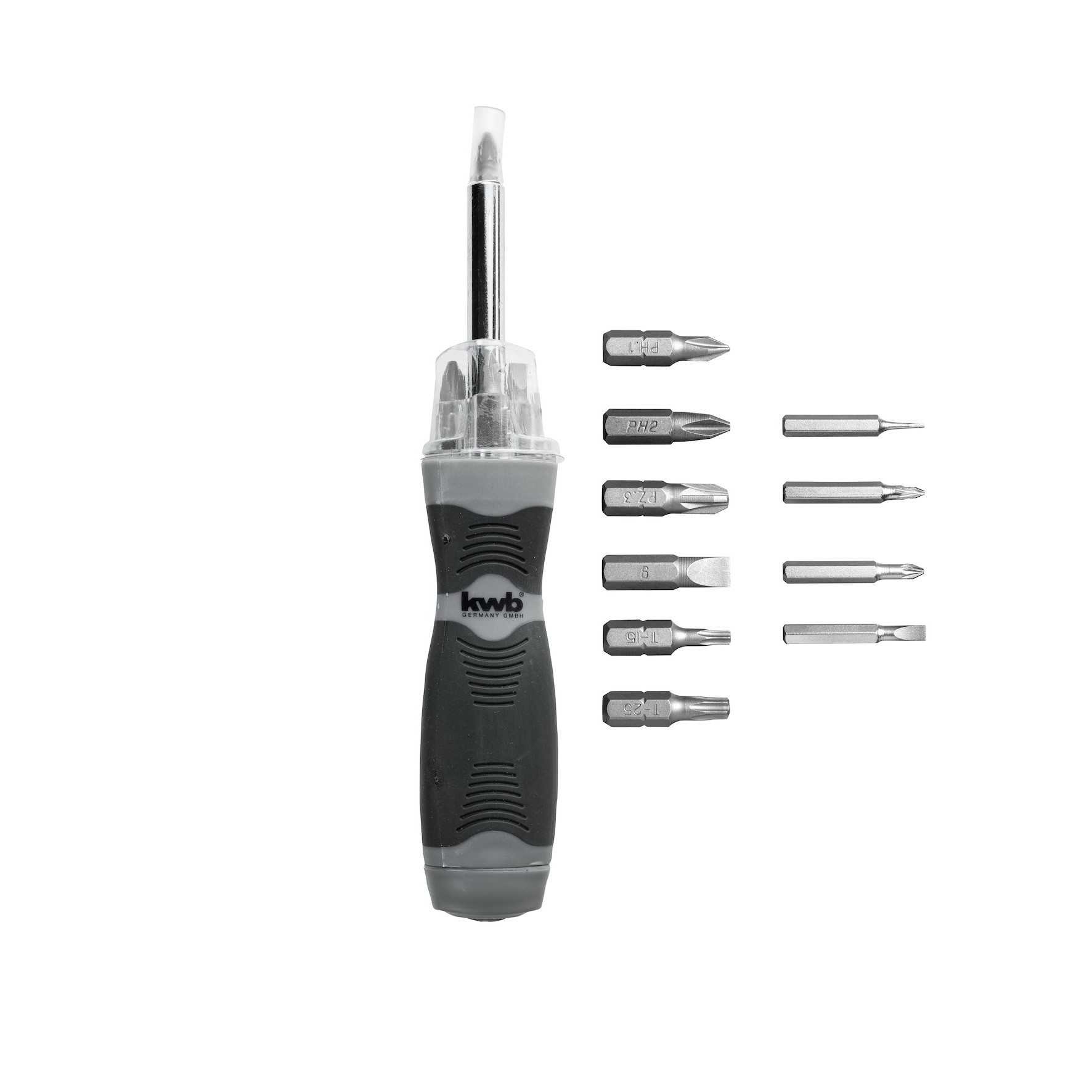 Skrutrekkerhåndtak Einhell KWB KW116890 + skrutrekker bits