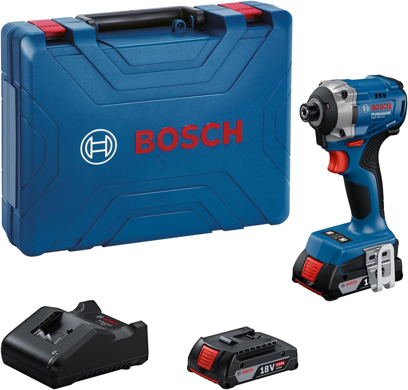 Slagskrutrekker Bosch GDR 18V-215 Professional; 18 V; 2x2,0 Ah batt.