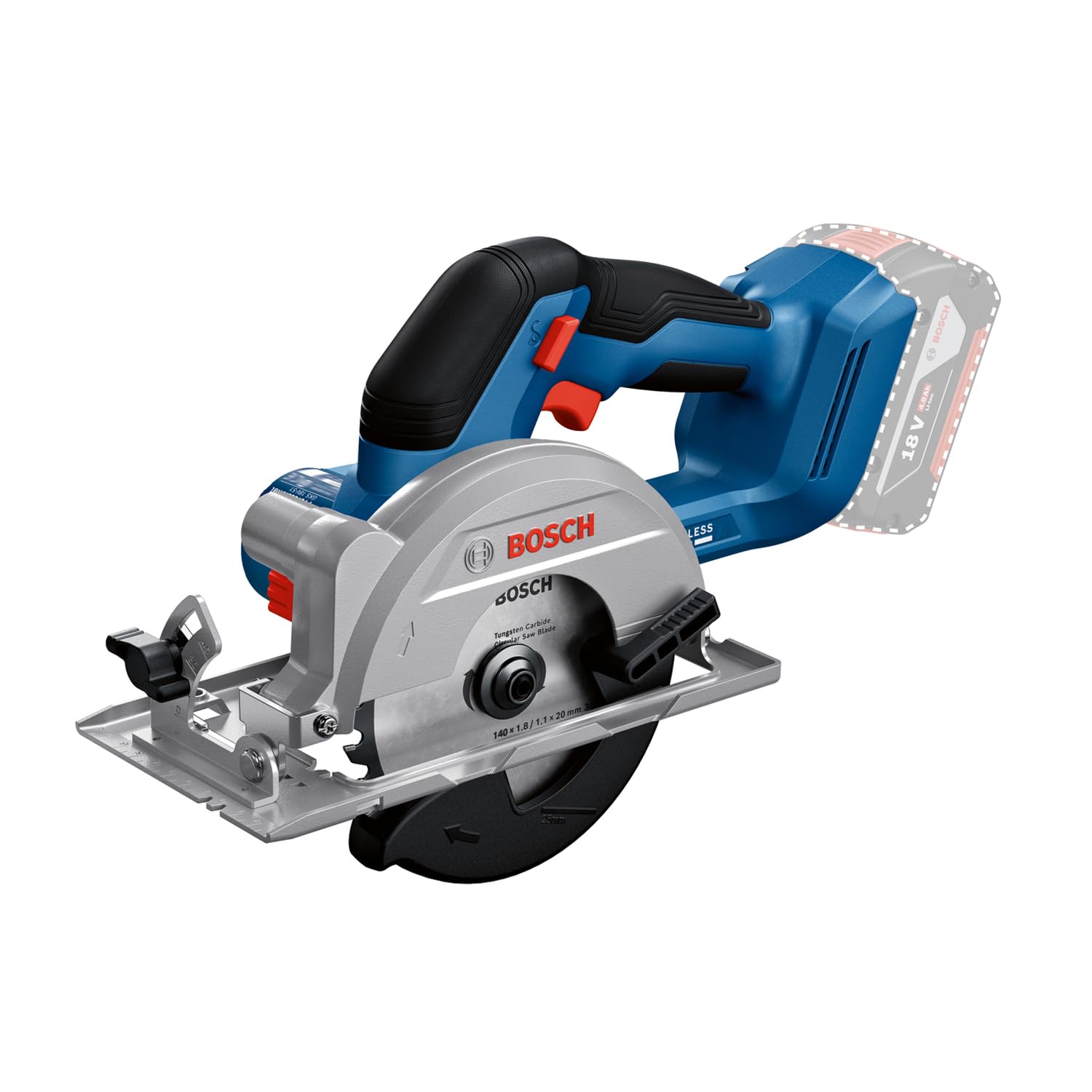 Batteridrevet sirkelsag Bosch GKS 18V-51 Professional; 18 V (uten batteri og lader)