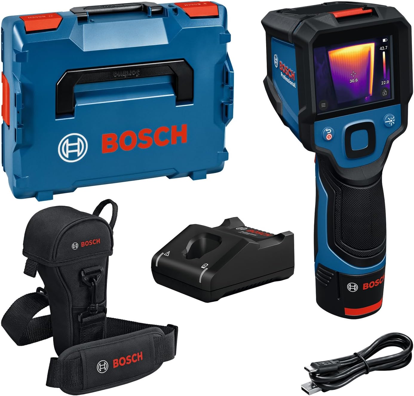 Infrarød termometer Bosch GTC 12V-450-13 Professional; 12 V; 1x2,0 Ah batt.