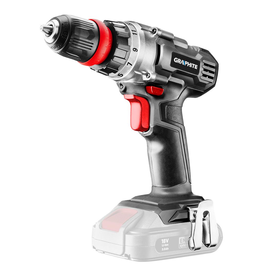 Batteridrevet borskrutrekker Graphite 58G022; 18 V (uten batteri og lader)