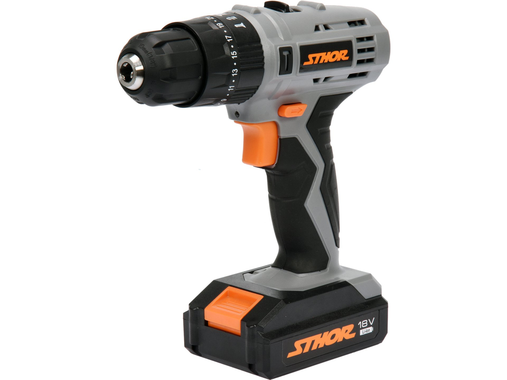Skrutrekker/bor Sthor 78974; 18 V; 1x1,3 Ah batt.