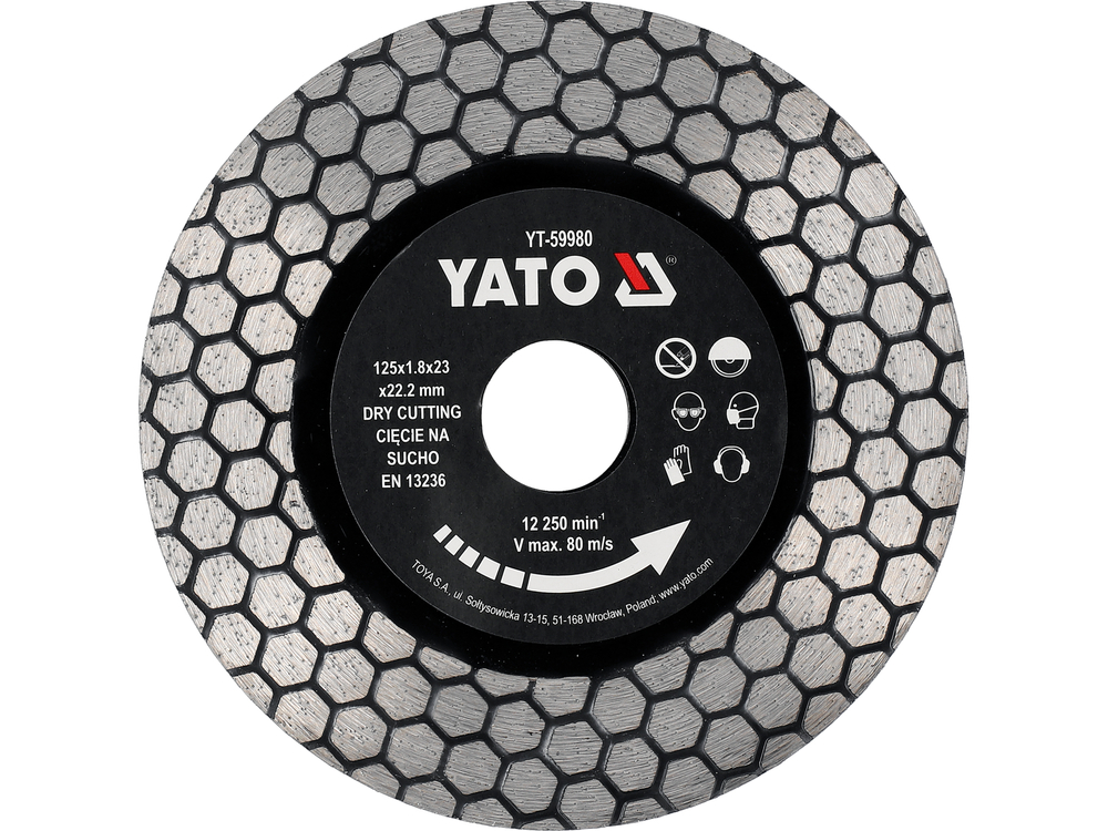 Diamantkappeskive Yato YT-59980; 125 mm