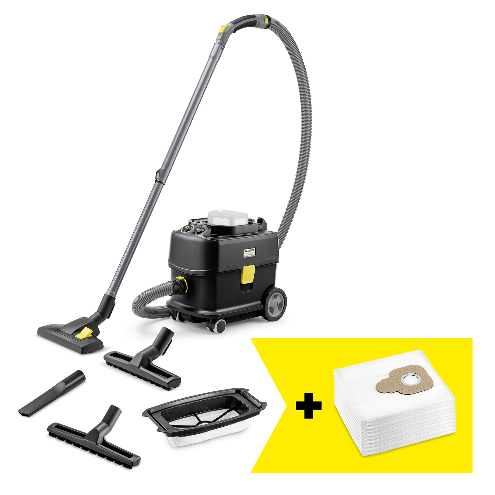 Støvsuger Karcher T 10/1 Bp Adv HEPA Go!Further; 36 V (uten batteri og lader)