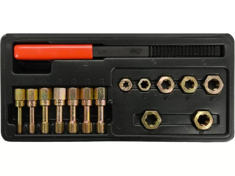 Gjengesett Yato YT-17705; M6-M12; 15 stk