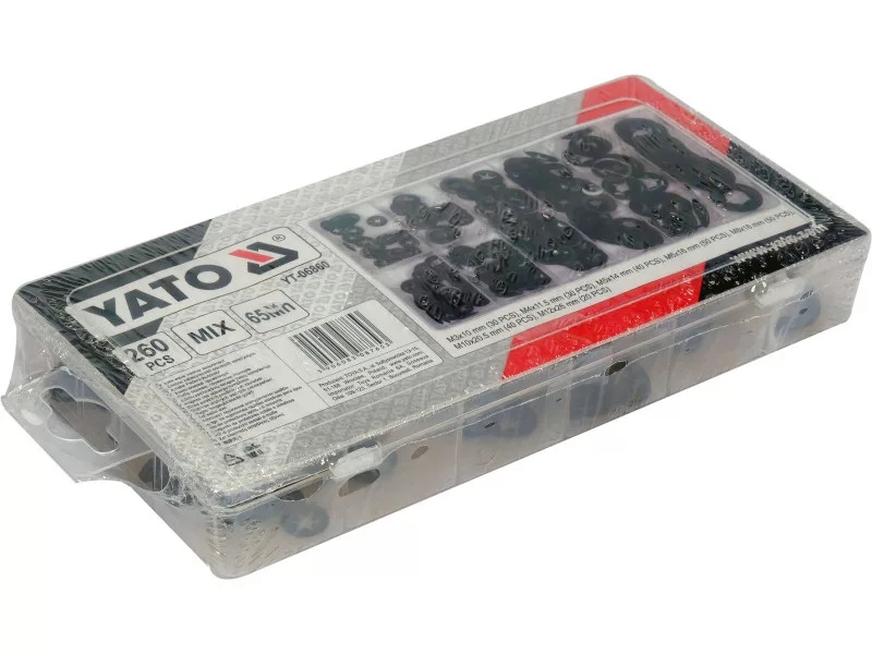Skivesett Yato YT-06860; M3-M12; 260 stk