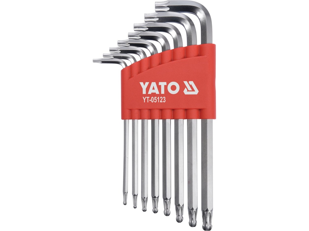 Pipesett med Torx Yato YT-05123; T9-T40; 8 stk