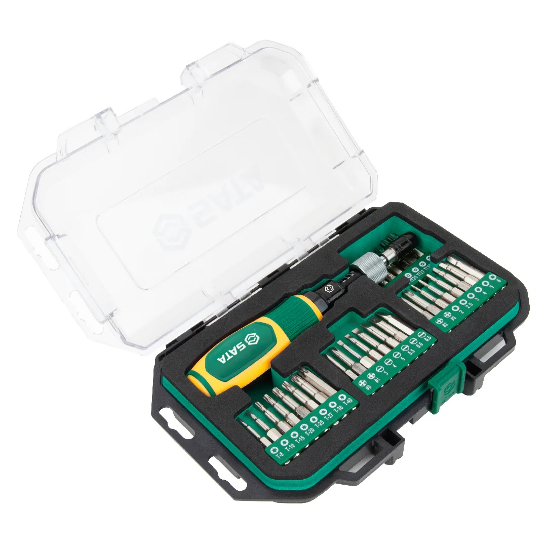 Dynamometer skrutrekker Sata ST159202S; 1/4''; 33 stk